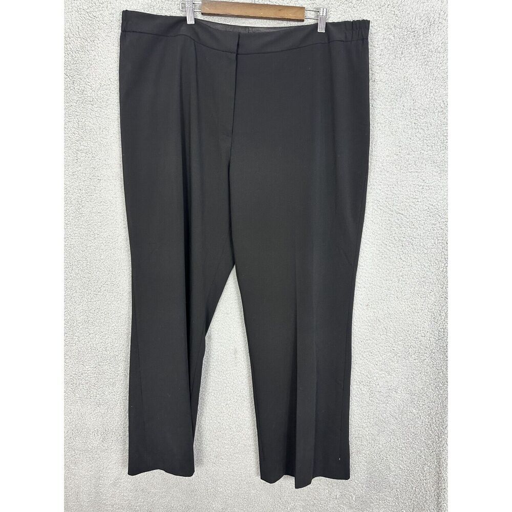 Elie Tahari Black‎ Dress Pants Womens 22W Theora Straight Leg Career Clean Girl